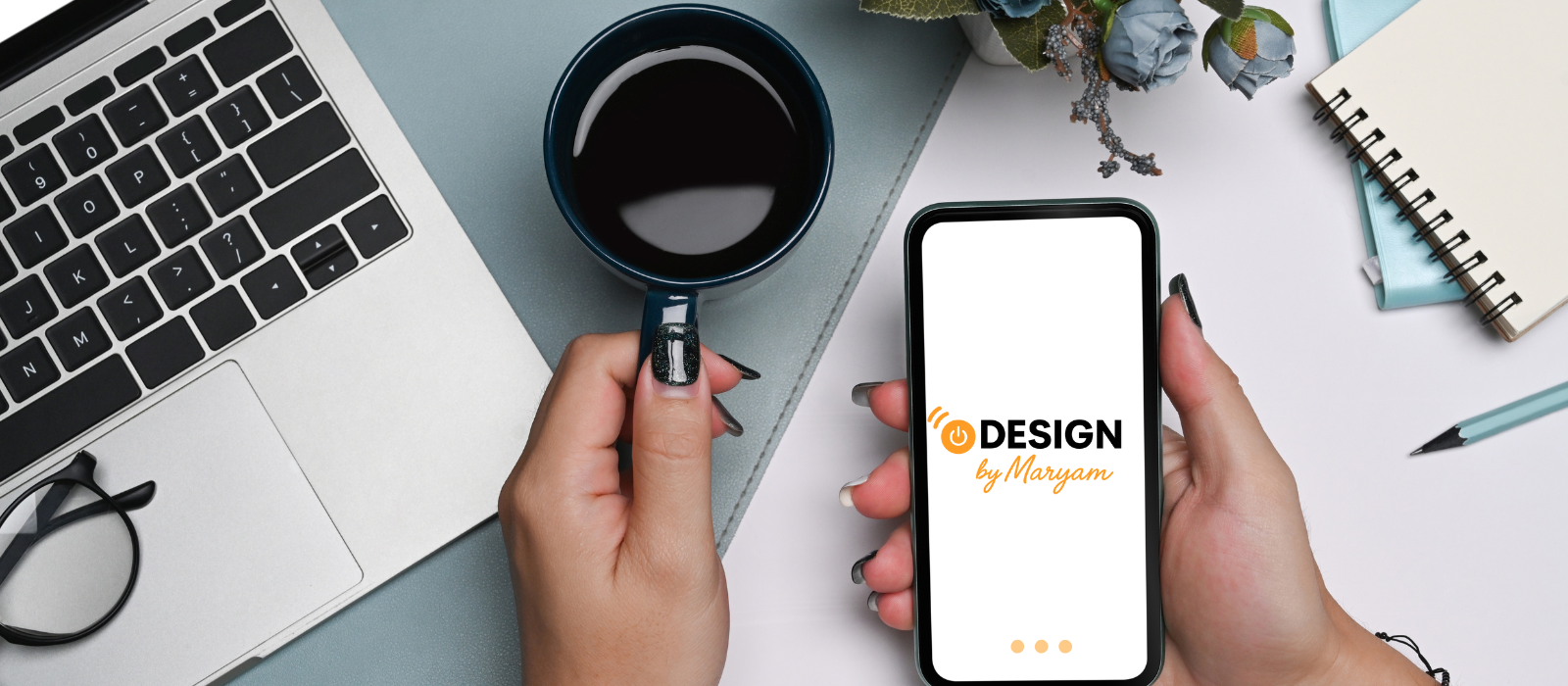 Creative workspace — desk setup